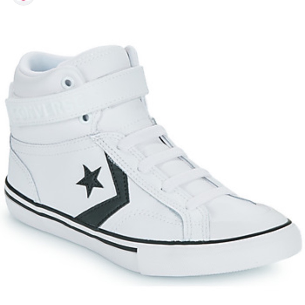 Converse White and Black High-Top Sneakers